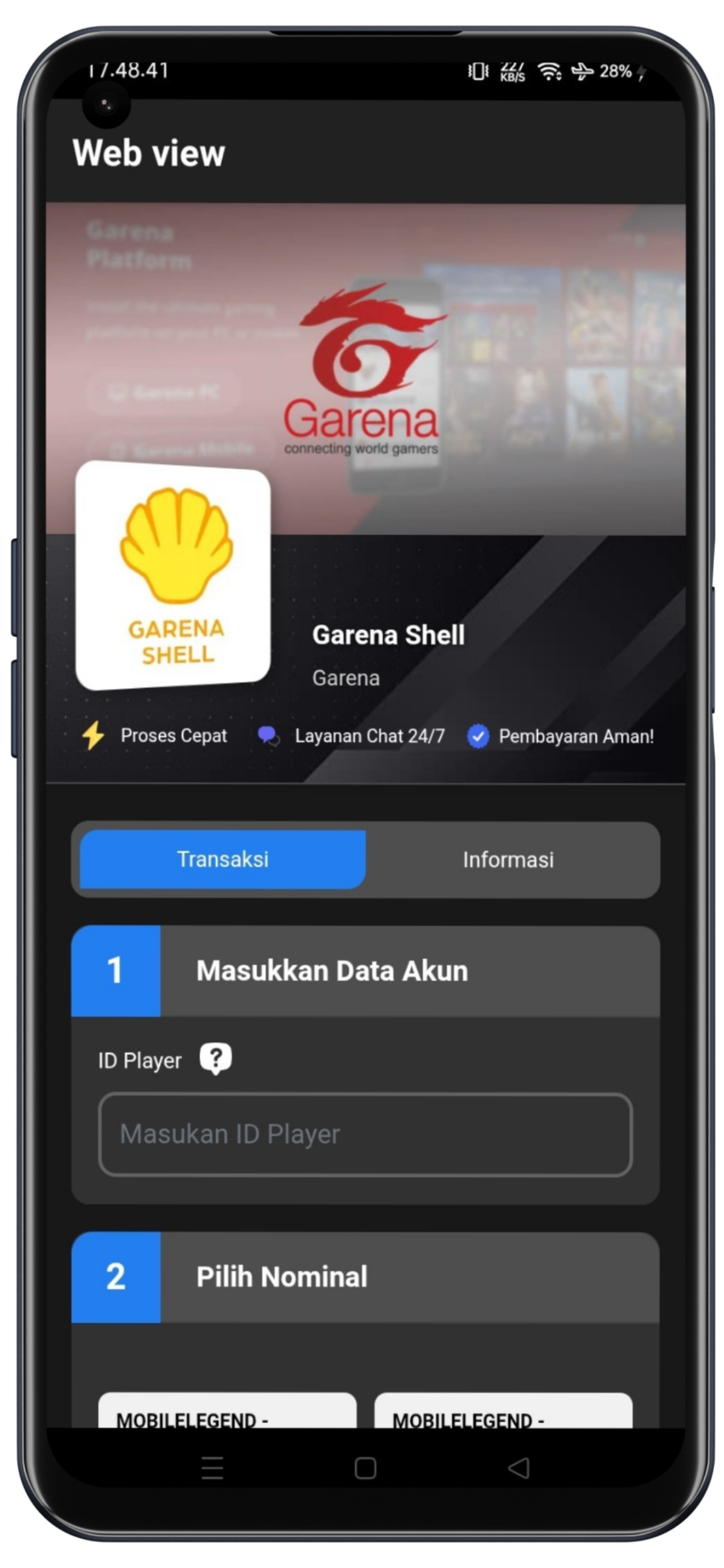 Garena Shell