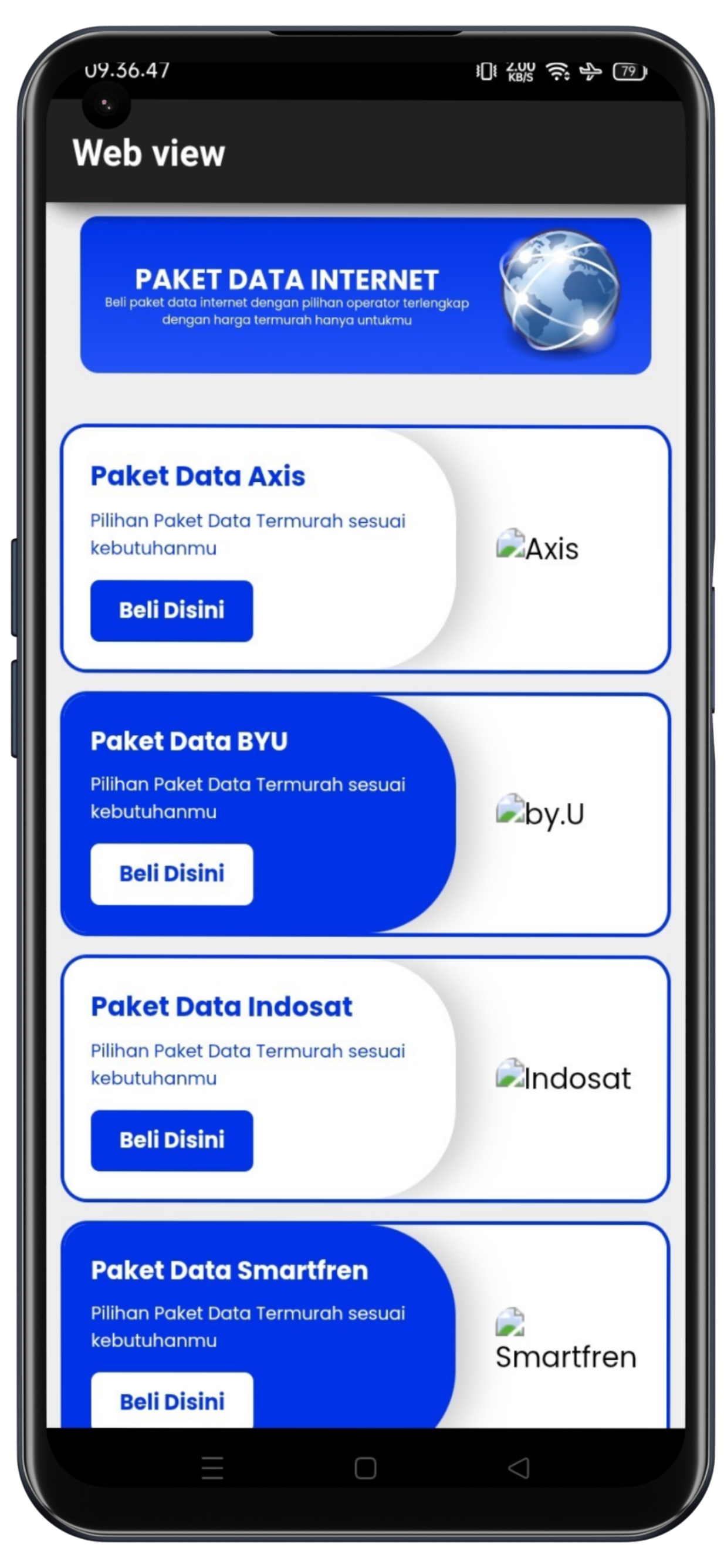 Kategori Produk Paket Data